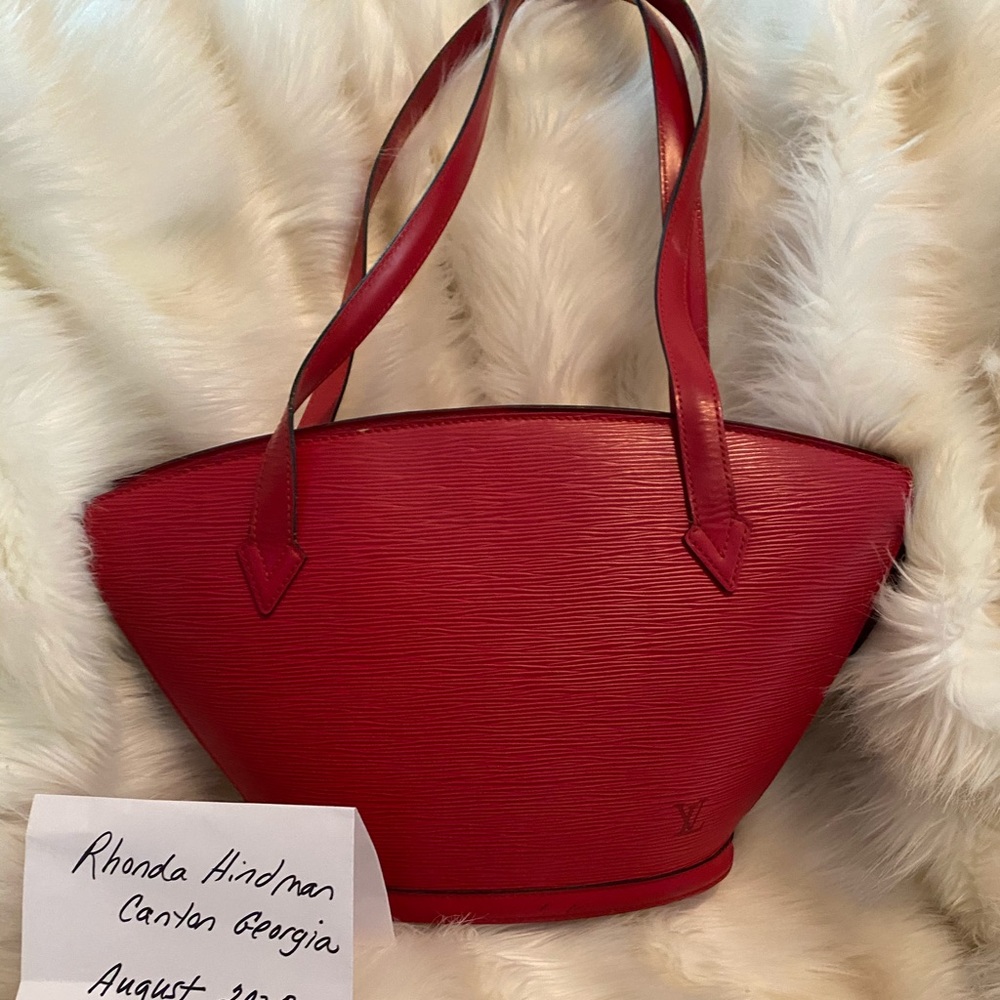 Louis Vuitton Saint Jacques Epi Red